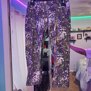 Lululemon Multi-colored Floral Capris